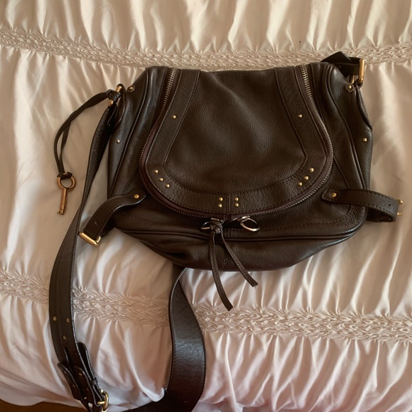 Chloé dark brown crossbody bag